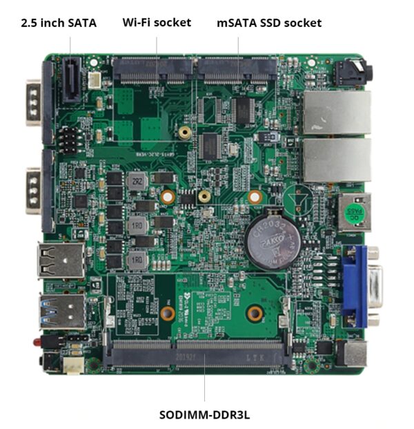 Komputer przemysłowy Chipol X30G Intel N2830 - 2x RS232 + 2x LAN - Image 4