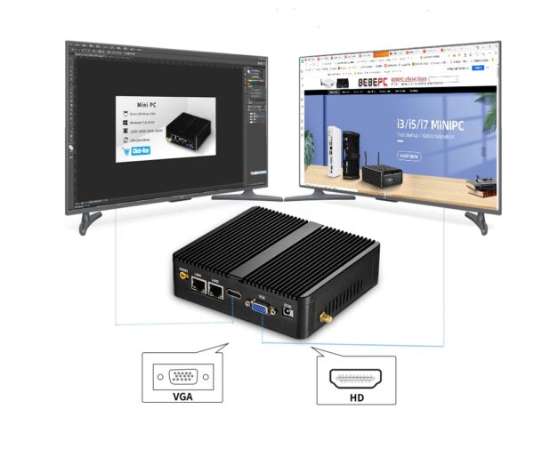 Komputer przemysłowy Chipol X30G Intel N2830 - 2x RS232 + 2x LAN - Image 6