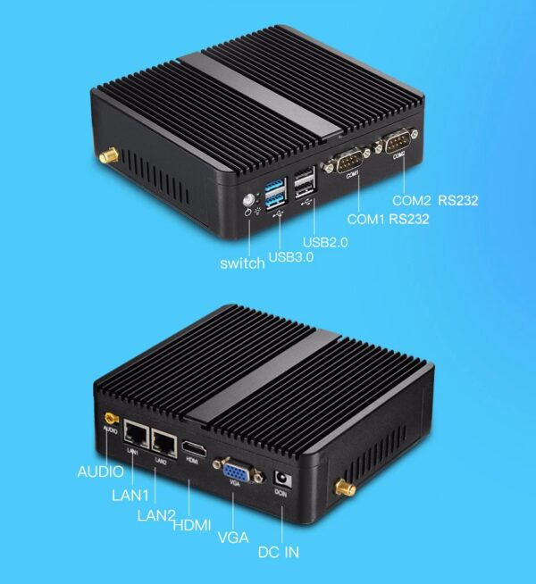 Komputer przemysłowy Chipol X30G Intel N2830 - 2x RS232 + 2x LAN - Image 7