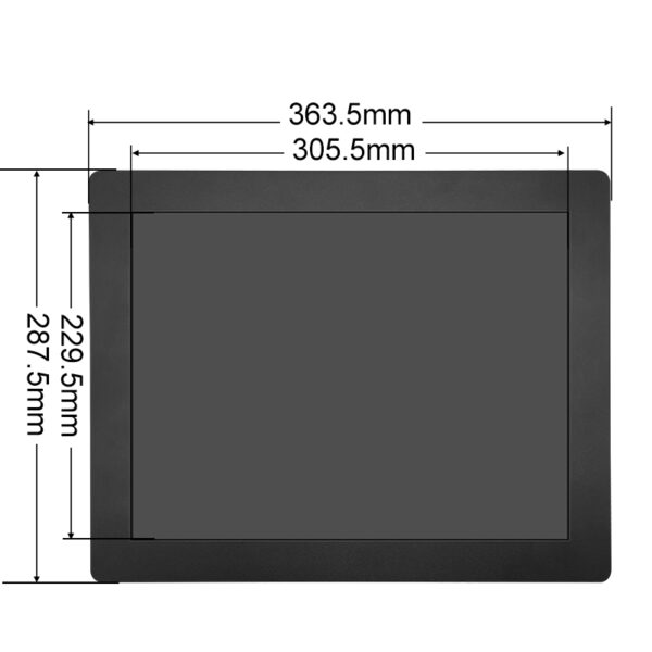 Monitor przemysłowy 15" 1024*768 rezystancyjny 3H - Obrázok 4
