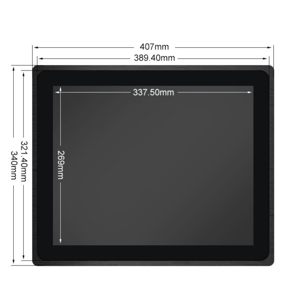 Monitor przemysłowy 17" 1280*1024 pojemnościowy 7H - Image 3