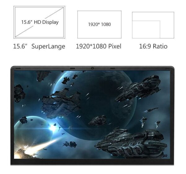 Laptop 737A6 15,6" J3455 1920x1080 8/128GB Win11 - Image 5