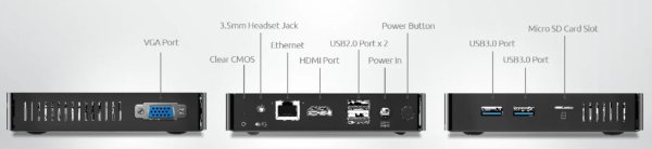 Mini PC B20G/A N3350 6/64GB Windows 10 pasywny – Bild 5