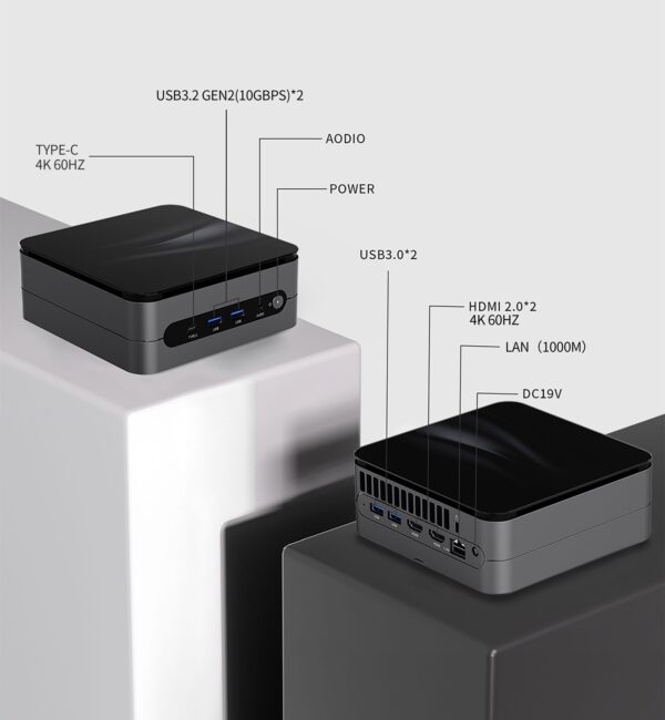 Mini PC F1M i9-11900H 16GB 512GB Windows 11 PRO - Obrázek 8