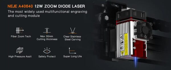 Głowica laserowa NEJE A40630 30W - Obrázek 3