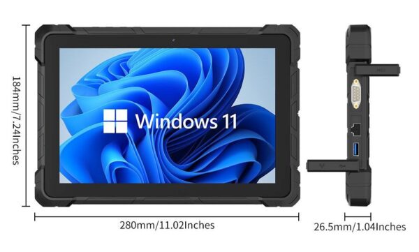 Tablet przemysłowy Chipol F9L N100 16/256GB Windows 11 IP67 4G LTE + GPS - obrazek 7