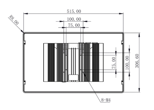 Komputer panelowy SAG300-21 21,5" i5-4200U DDR3L SSD GPIO RS232/485 - Obrázek 4