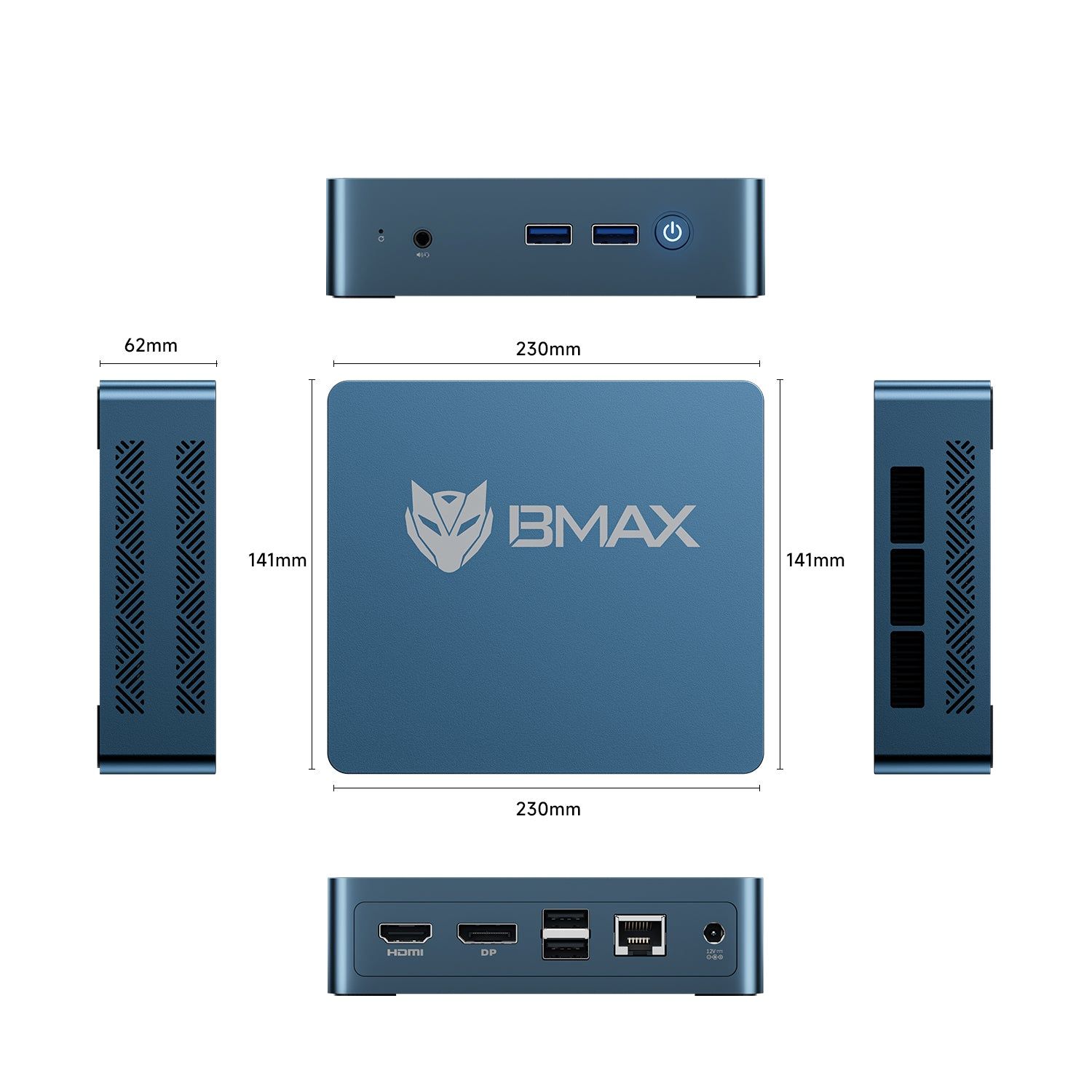 Mini PC BMAX B2 Power 5205U 8/256GB Win11 - obrazek 2