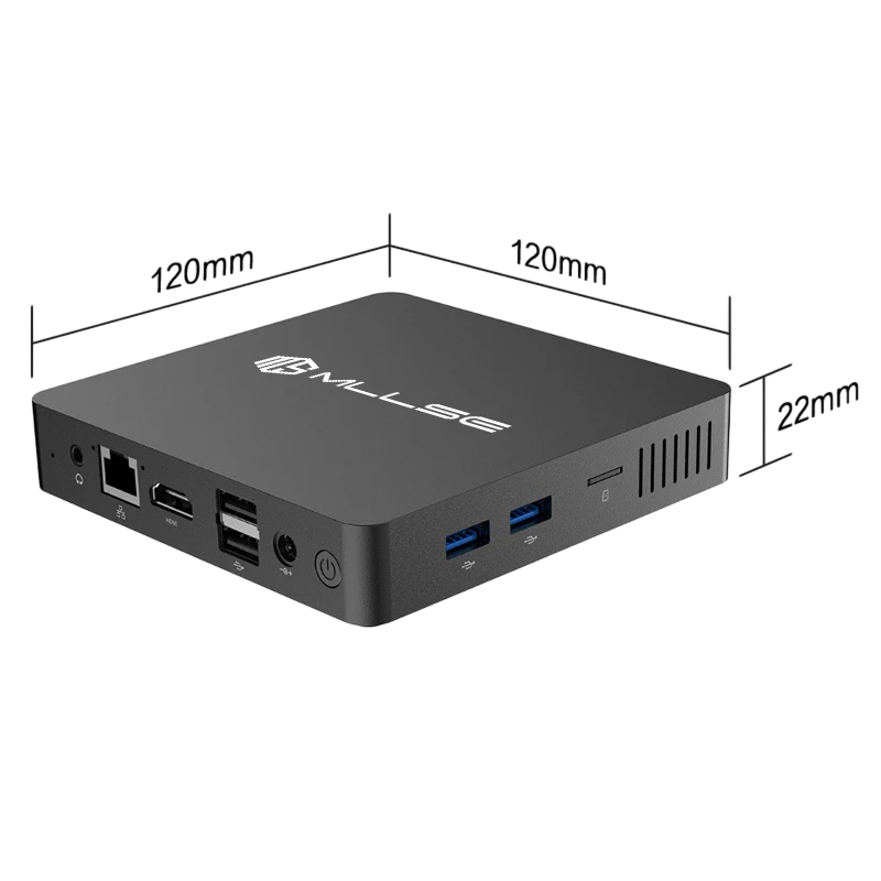 Mini PC MLLSE M2 Pro J3710 8/128GB Win11 - obrazek 3