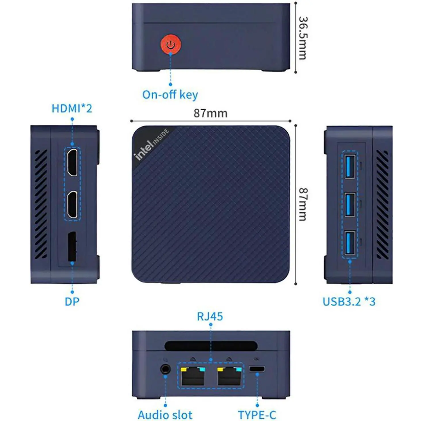Mini PC MLLSE G2 Pro Mini N150/12/512GB Windows 11 - obrazek 3