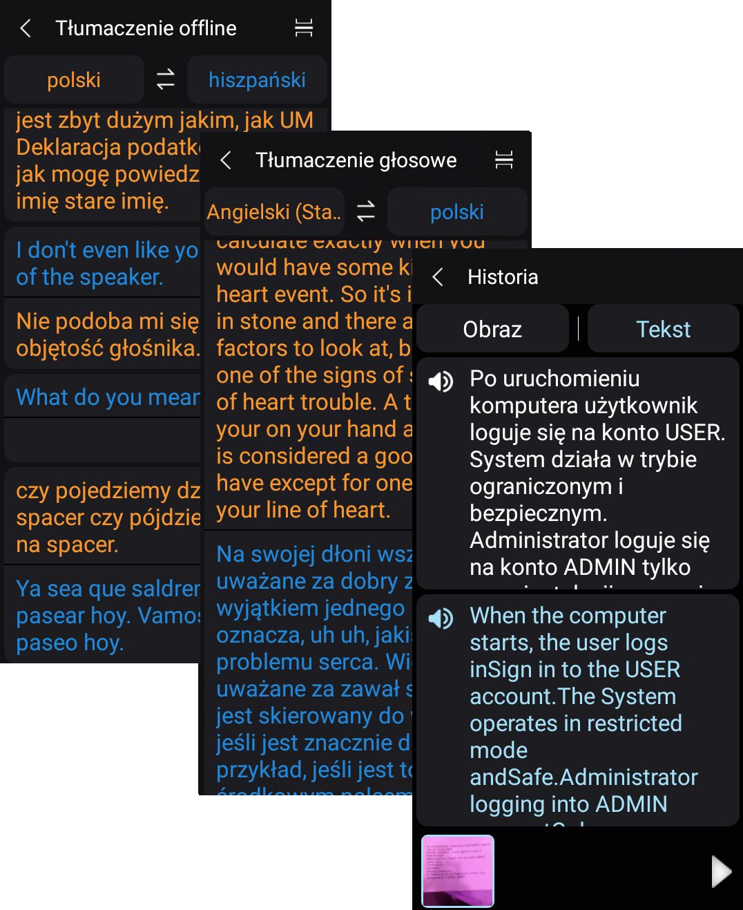 Tłumacz mowy M13P – język polski offline, 137 języków, foto tłumacz, polskie menu - obrazek 5